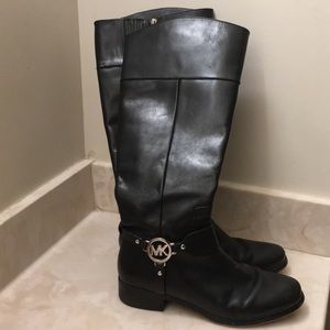Michael Kors Leather Riding Boots